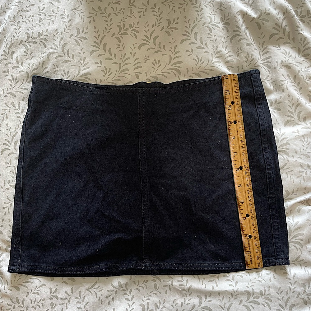 MiH Jeans Helsinki Low Rise Denim Mini Skirt